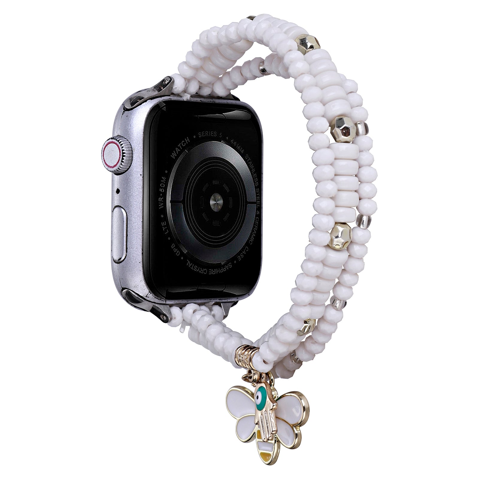 For Apple Watch Ultra Ultra 2 49mm Series 9 8 7 45mm Series 6 5 4 SE (2022) (2023) SE 44mm Series 3 2 1 42mm Three Rows Seed Beads Wristband Strap Watch Bracelet For Apple Watch Ultra Ultra 2 49mm Series 9 8 7 45mm Series 6 5 4 SE (2022) (2023) SE 44mm Series 3 2 1 42mm Three Rows Seed Beads Wristband Strap Watch Bracelet
